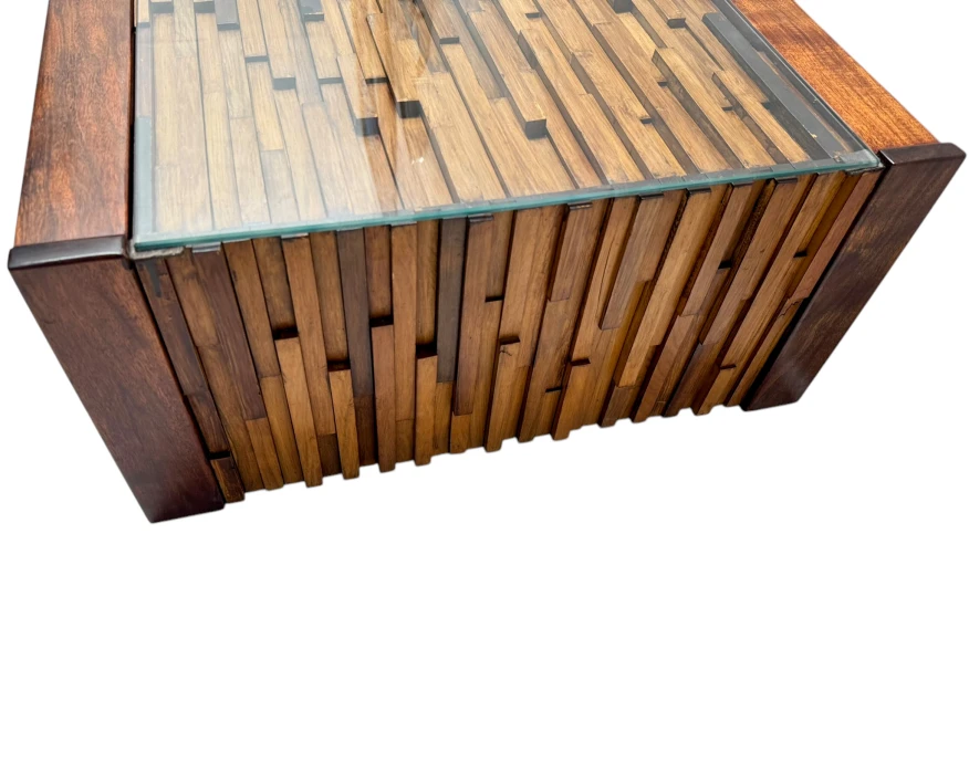 Mid-Century Modern Brutalist Folding Coffee Table by Percifal Lafer, 1960s